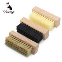 Oak wood Hard pp hair medium plastic hair soft pig hair  brush sneaker shoe cleaning brush