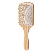 Bambo Detangling Hair Brush Private Label Square Large Wooden Detangle And Comb Set Natural Ha Brushes Detangler Paddle