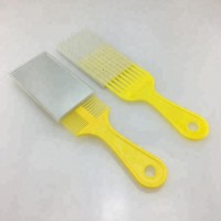 WAVE COMB BRUSH WITH MIRROR